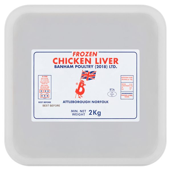 Banham Frozen Chicken Liver 2kg (6 x 2kg)