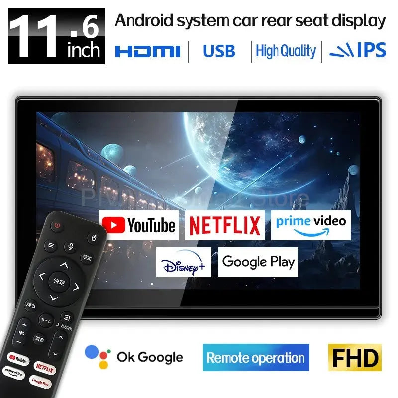 11.6 Inch Portable Mini Digital TV 1080P HDMI Handheld Car Television WIFI IPS HD Display Screen for Home Kitchen Outdoor Use - Honesty Sales