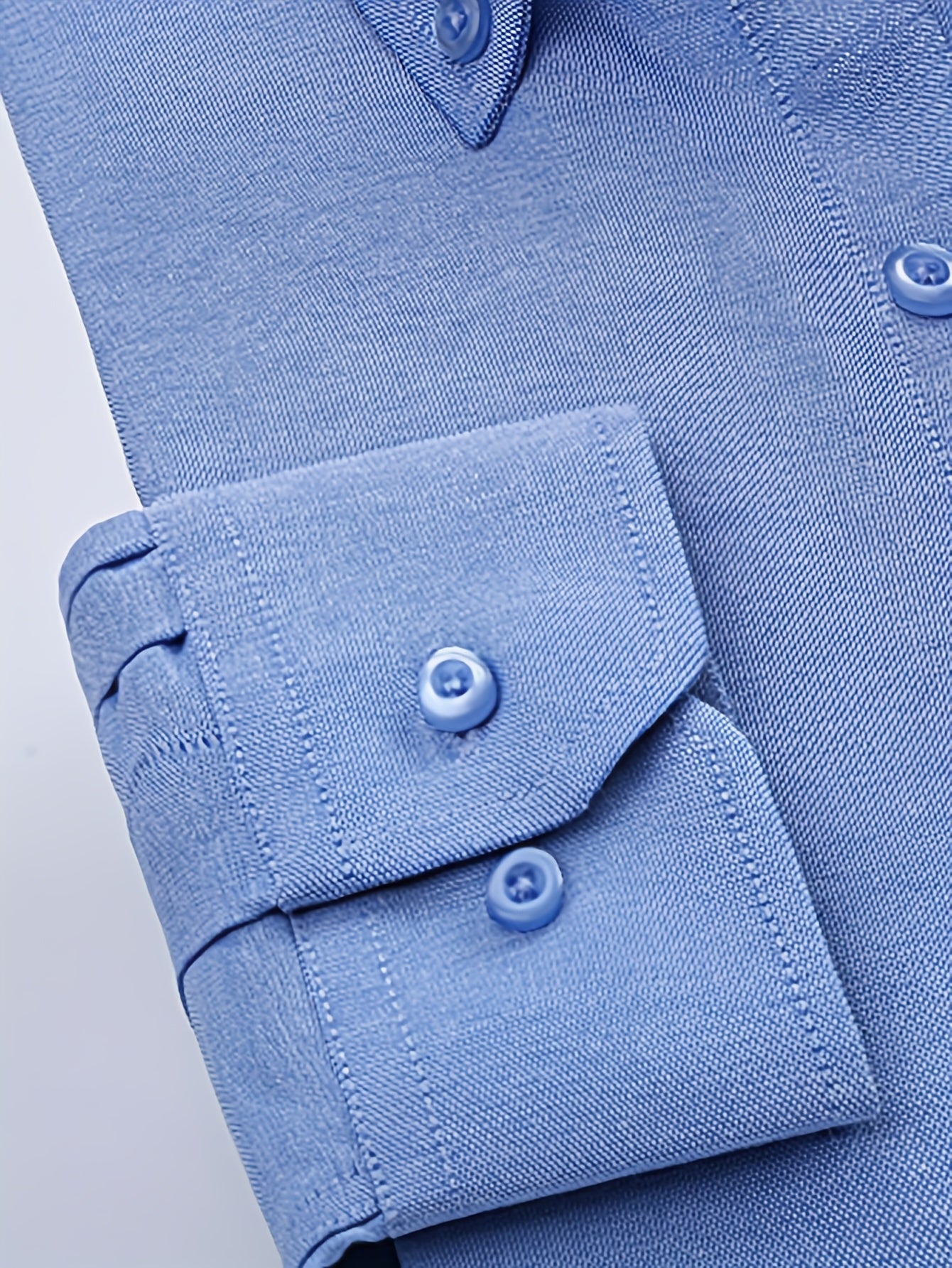 Men’s Oxford Cloth Shirt Two-Piece Set – Durable Business Casual Button-Up Outfit