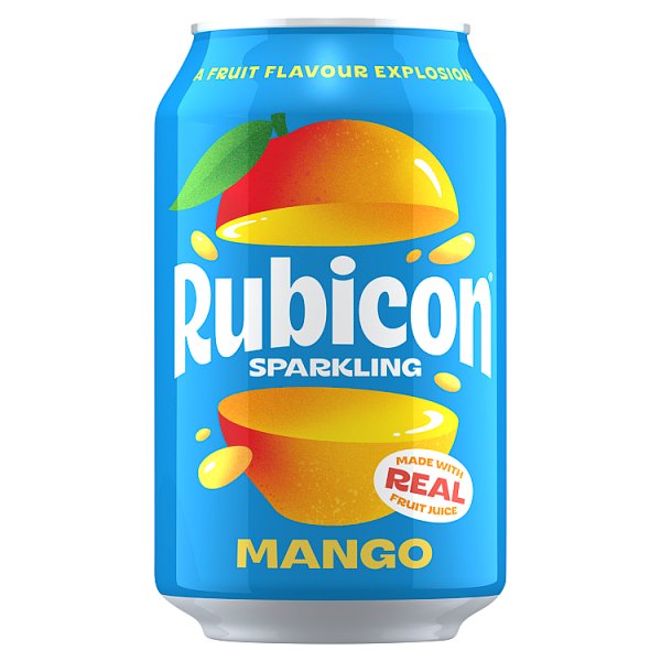 Rubicon Sparkling Mango Juice Soft Drink 330ml (24 x 330ml)