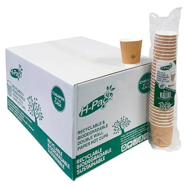 12oz Eco DoubleWall Kraft Paper Cup - Honesty Sales