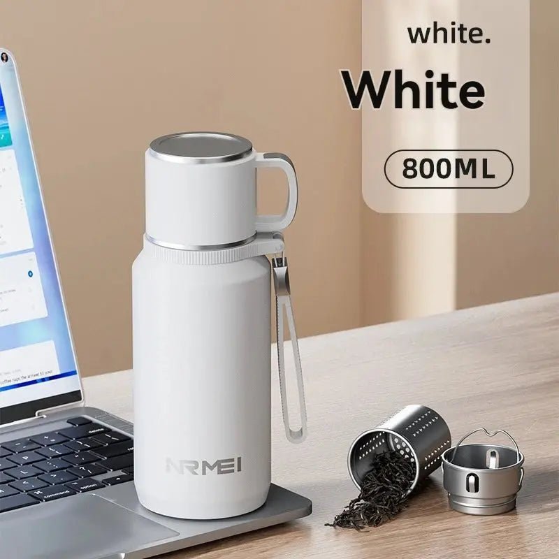 1.5L Stainless Steel Thermos Bottle – Vacuum Insulated Flask for Hot Coffee, Tea & Cold Drinks - Honesty Sales