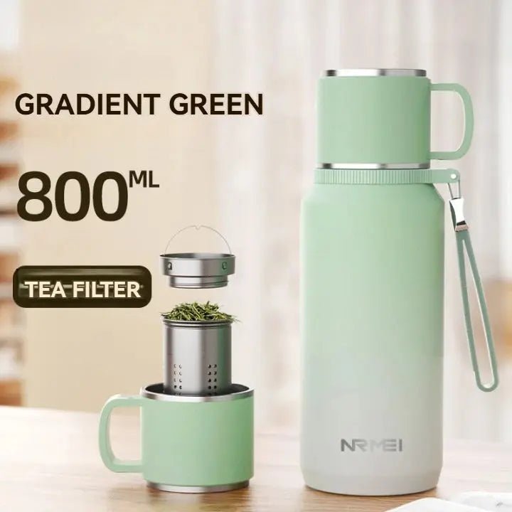 1.5L Stainless Steel Thermos Bottle – Vacuum Insulated Flask for Hot Coffee, Tea & Cold Drinks - Honesty Sales
