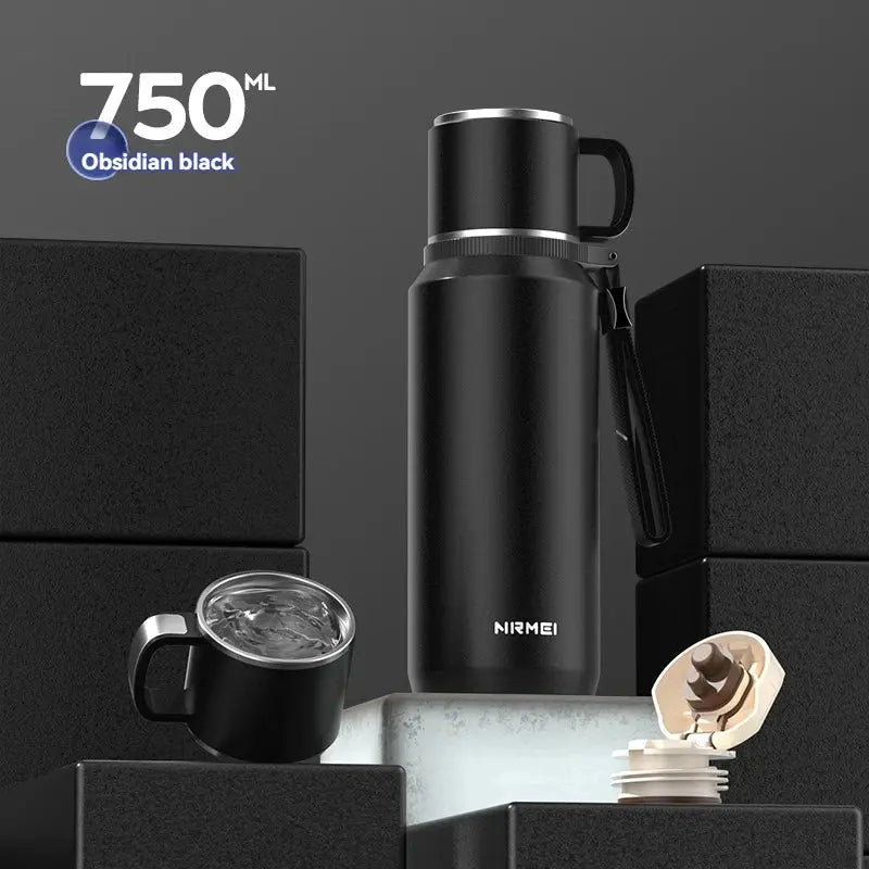 1.5L Stainless Steel Thermos Bottle – Vacuum Insulated Flask for Hot Coffee, Tea & Cold Drinks - Honesty Sales
