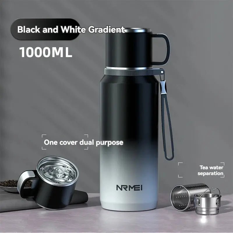 1.5L Stainless Steel Thermos Bottle – Vacuum Insulated Flask for Hot Coffee, Tea & Cold Drinks - Honesty Sales