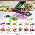 16/25 in 1 Multifunctional Vegetable Chopper Handle Food Grate Food Chopper Vegetable Slicer Dicer Cut Kitchen Items cocina tool  Honesty Sales U.K
