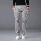 190 Cm Tall Men's Pants Summer Straight Chino Trouser Male Stretch Cotton Office Work Extra Long Leg Length 115 110cm Lengthed  Honesty Sales U.K