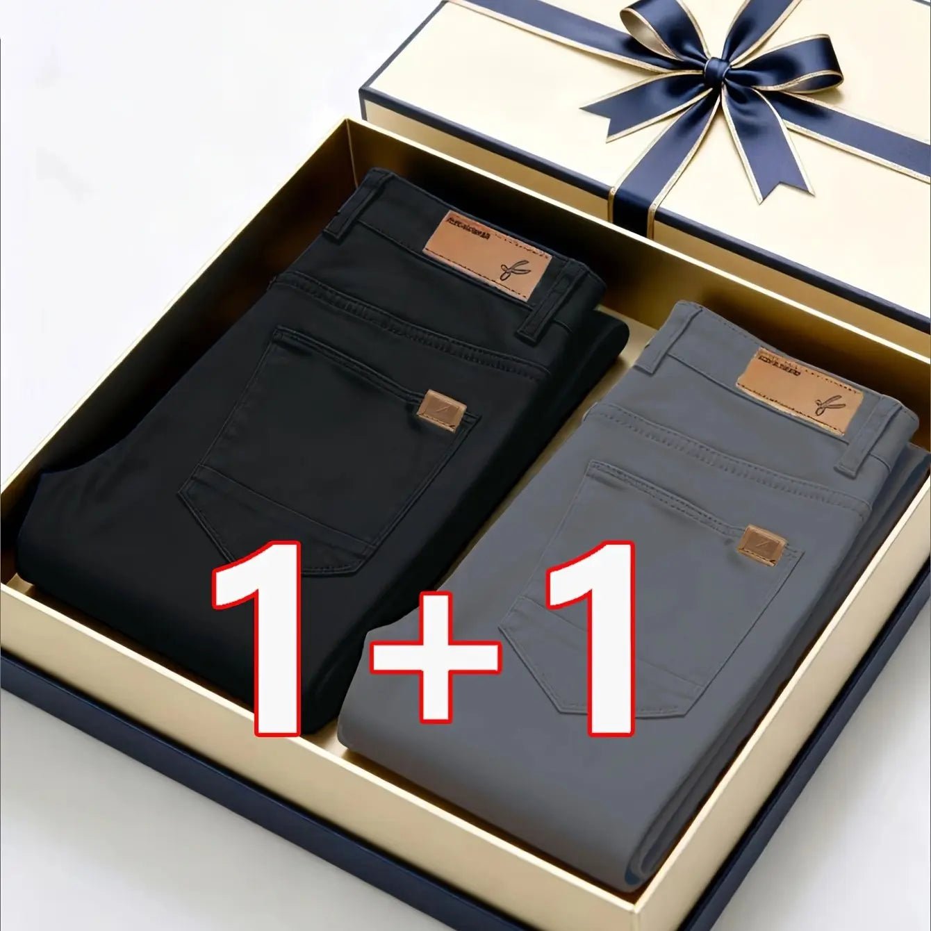 2 - Pack Men’s All - Season Stretch Chino Pants – Regular Fit Casual & Semi - Formal - Honesty Sales