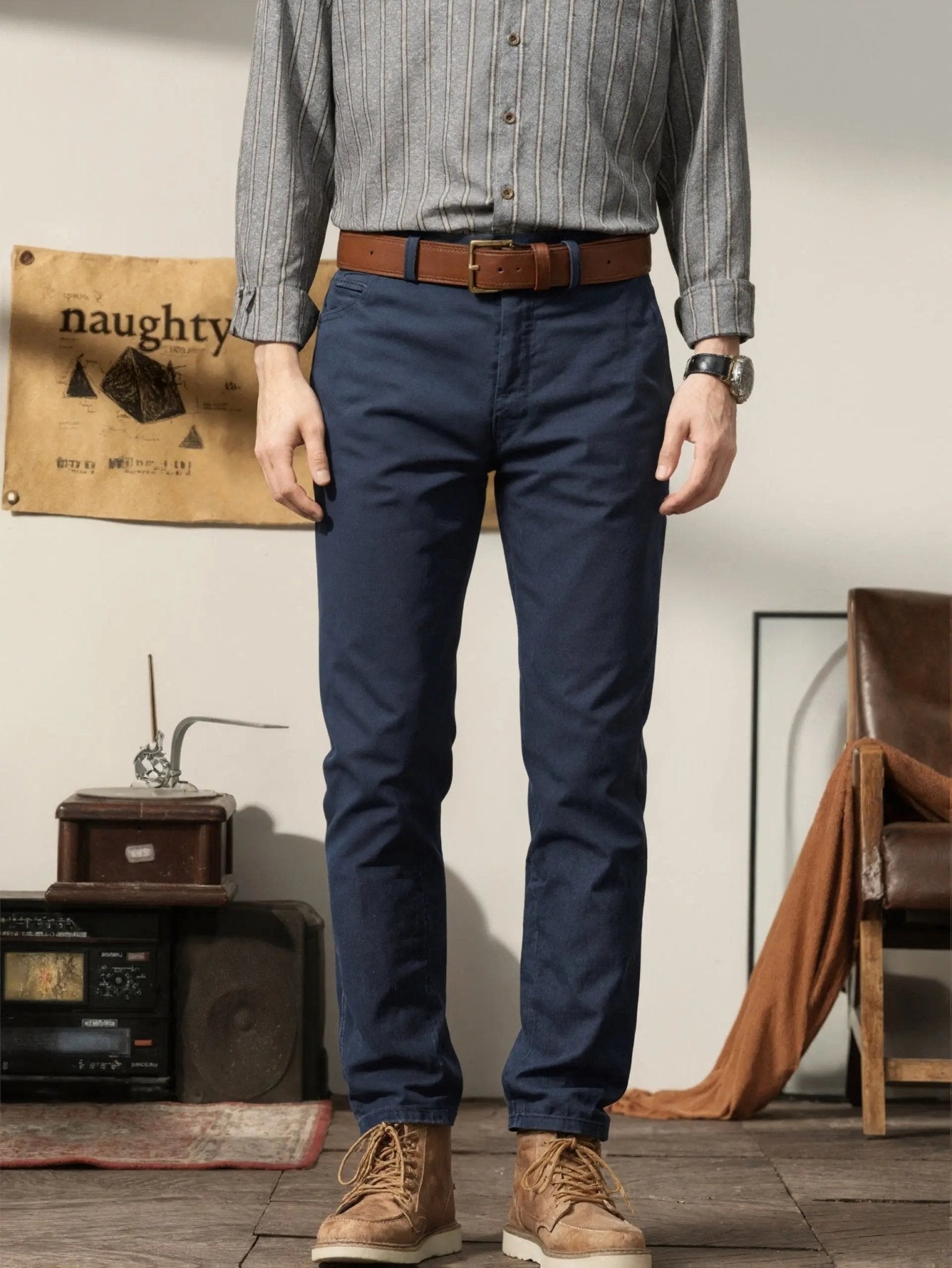 2 - Pack Men’s All - Season Stretch Chino Pants – Regular Fit Casual & Semi - Formal - Honesty Sales