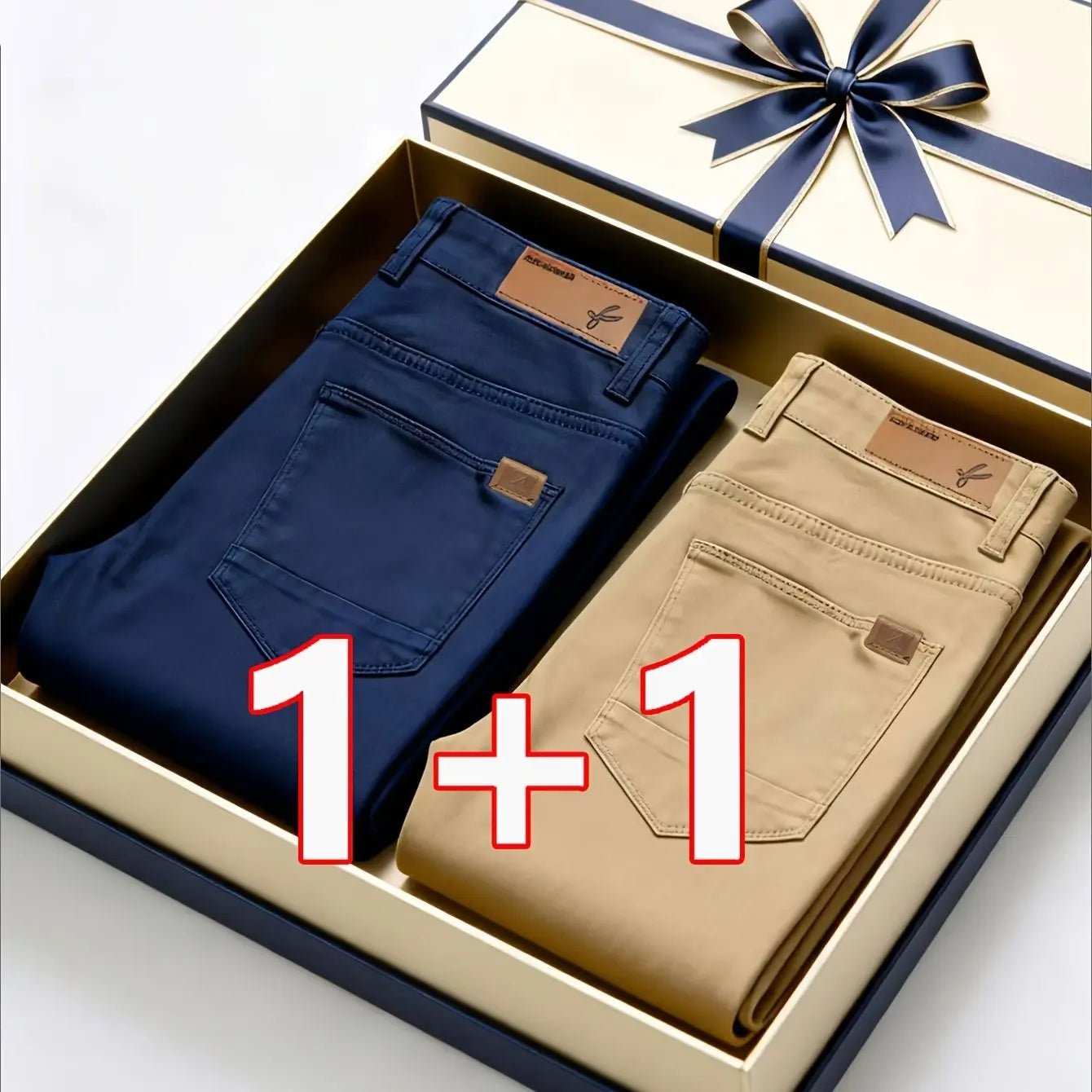 2 - Pack Men’s All - Season Stretch Chino Pants – Regular Fit Casual & Semi - Formal - Honesty Sales