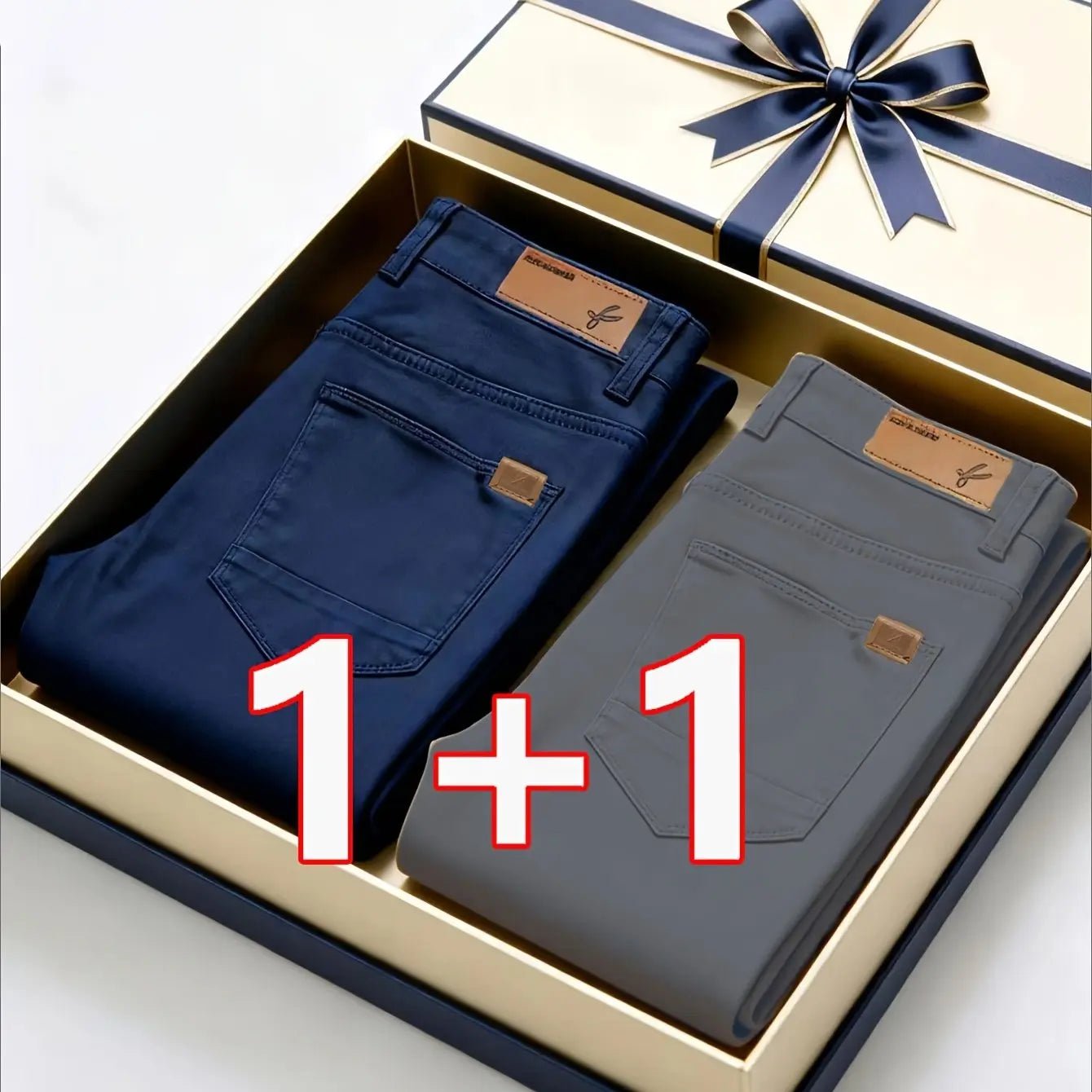 2 - Pack Men’s All - Season Stretch Chino Pants – Regular Fit Casual & Semi - Formal - Honesty Sales