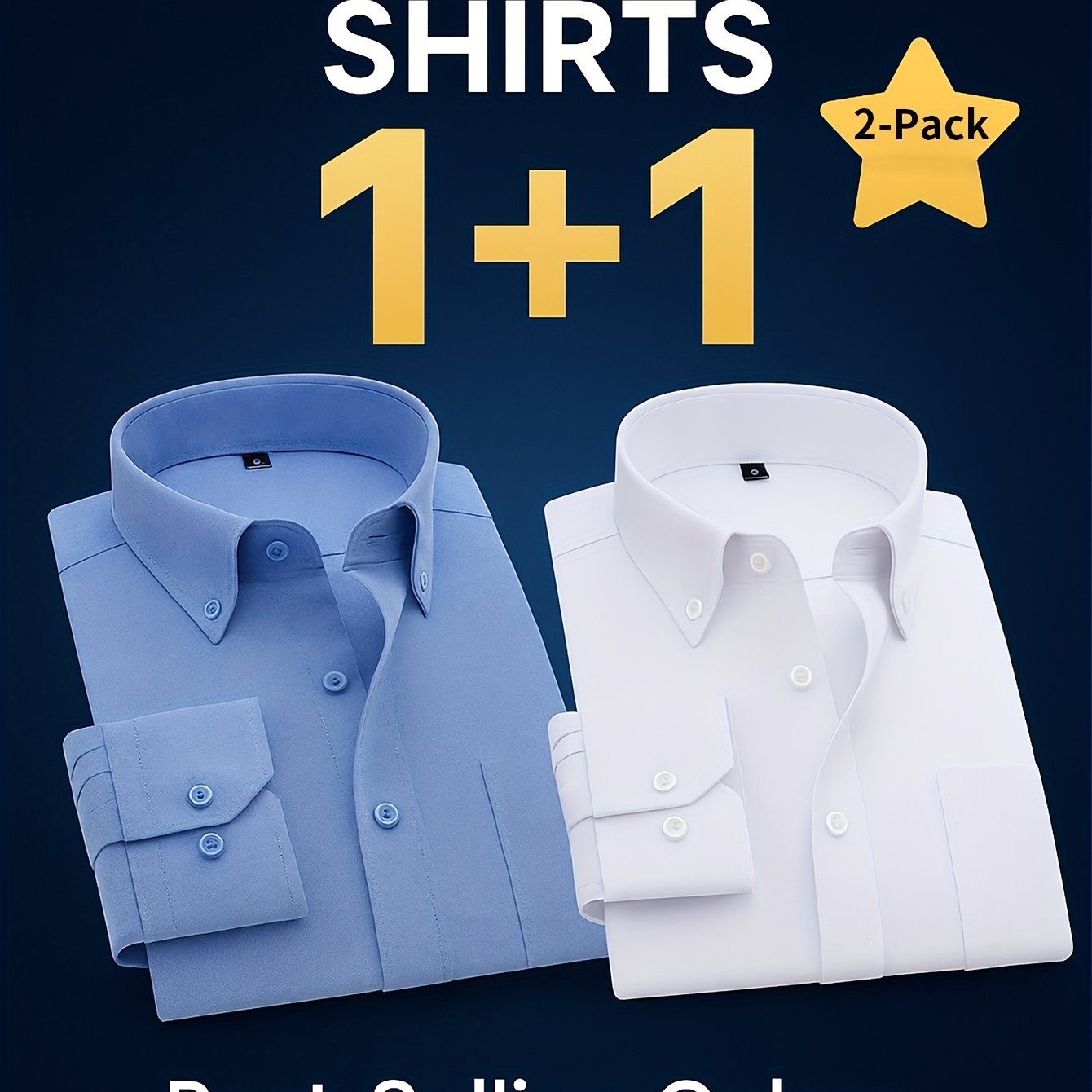2 - Pack Men’s Premium Oxford Shirts – Executive & Wedding Essentials, Wrinkle - Resistant, All - Day Comfort - Honesty Sales