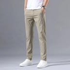 2025 Men's Slim Fit Stretch Classic Chino Pants - Perfect for Casual or Business Wear Dropshipman