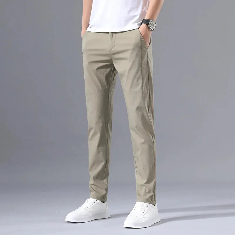 2025 Men's Slim Fit Stretch Classic Chino Pants - Perfect for Casual or Business Wear Dropshipman
