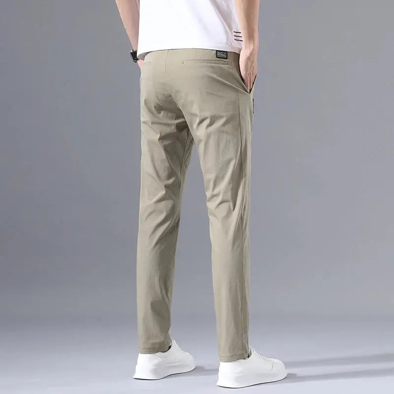 2025 Men's Slim Fit Stretch Classic Chino Pants - Perfect for Casual or Business Wear Dropshipman