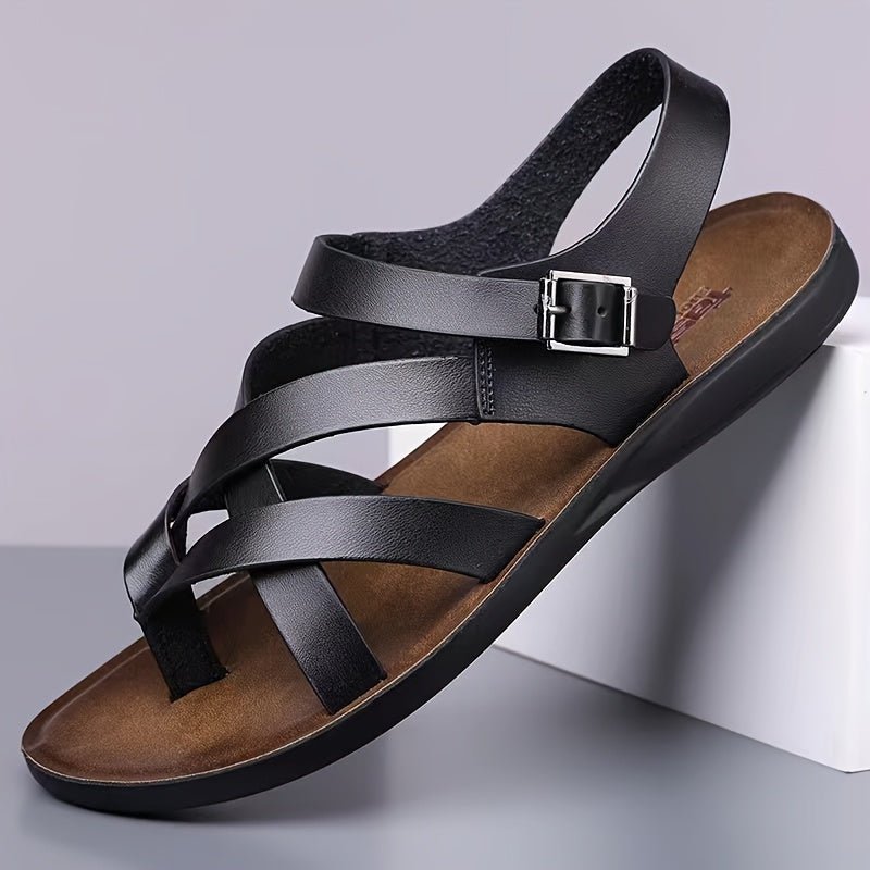 2025 New Style Side Buckle Slip - On Classic Men'S Roman Sandals - Honesty Sales
