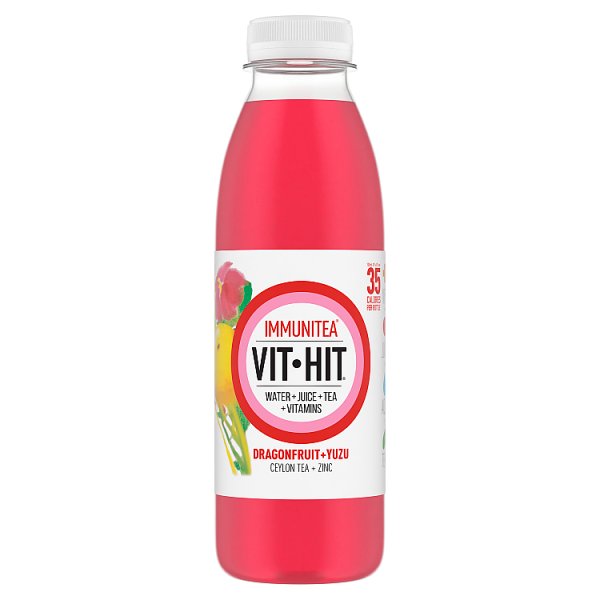 Vit Hit Immunitea Dragonfruit + Yuzu 500ml (12 x 500ml)