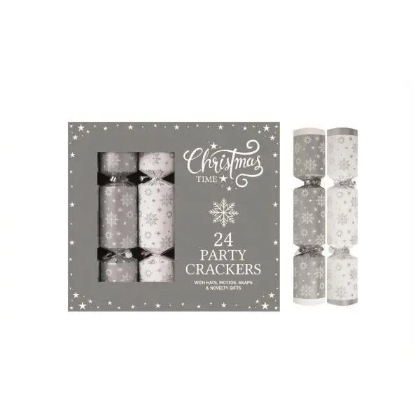 24 x 9" Mini Silver Stars Cracker Party Box - Honesty Sales