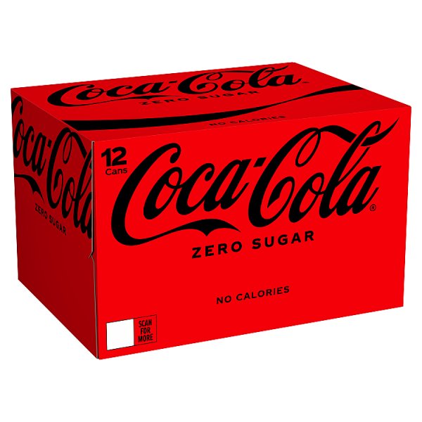 Coca-Cola Zero Sugar 12 x 330ml (2 x 12x330m)