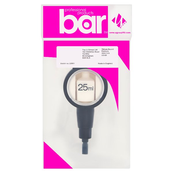 U Group Bar Delux Round Measure 25ml G.S.