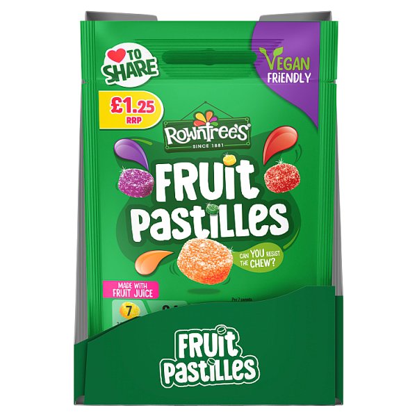 Rowntree's Fruit Pastilles Sweets Sharing Bag 114g (10 x 114g)