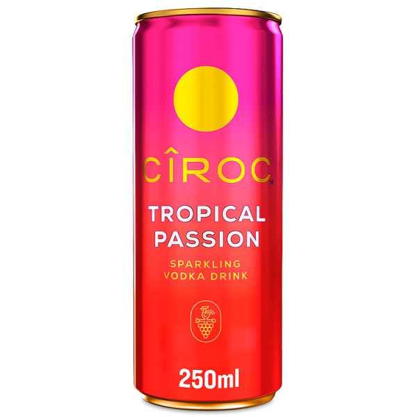 Cîroc Tropical Passion 5% vol 250ml (12 x 250ml)
