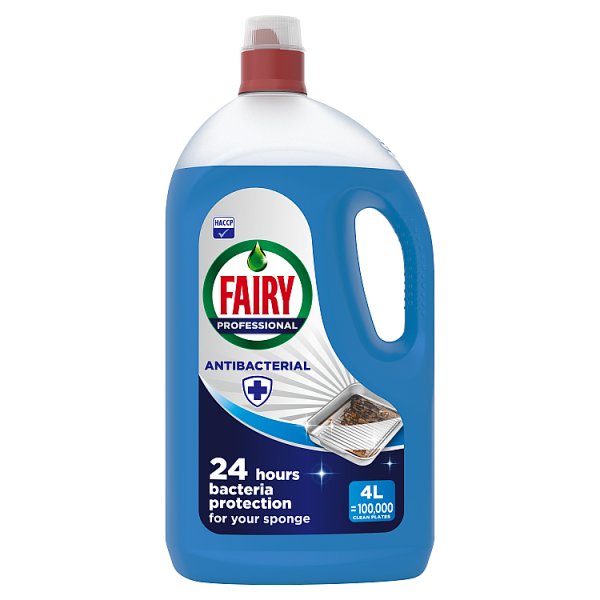 Fairy Professional Antibacterial Washing Up Liquid 4L (Case of 2)