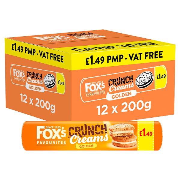 Fox's Golden Crunch Creams 200g (12 x 200g)