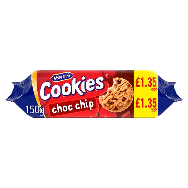 McVitie's The Chunky One Choco Chip Cookies 150g (12 x 150g)