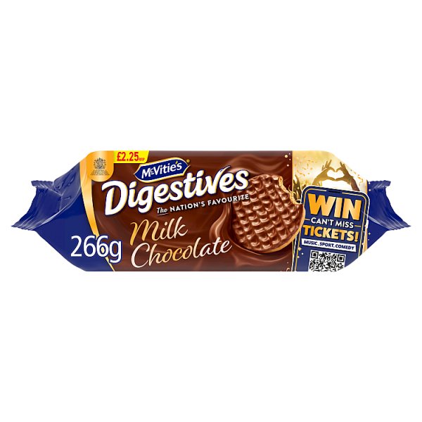 McVitie's Milk Chocolate Digestive Biscuits 266g (15 x 266g)