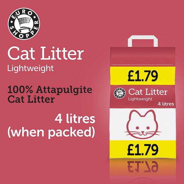 Euro Shopper Cat Litter Lightweight 4 litres (Case of 4) Secondary image