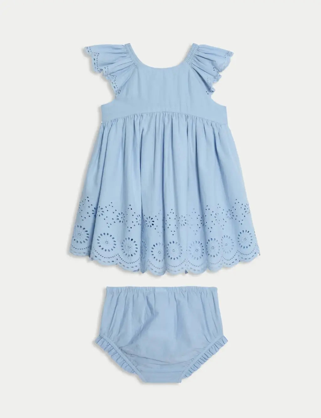 2pc Pure Cotton Broderie Outfit (0 Mths-3 Yrs) Honesty Sales