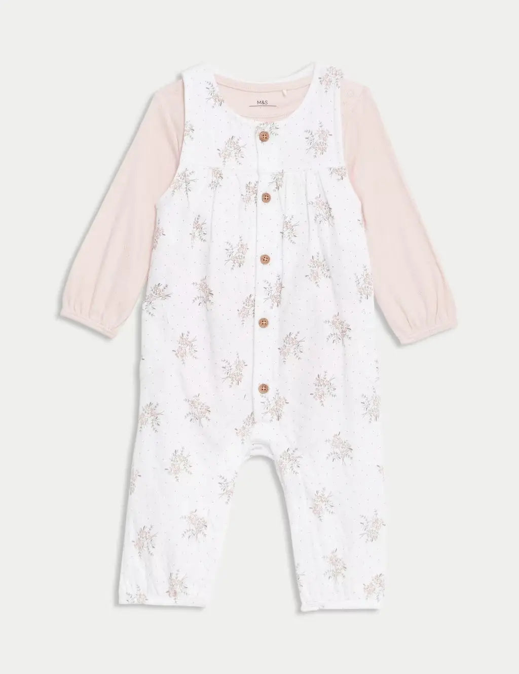 2pc Pure Cotton Floral Outfit (7lbs - 1 Yrs) Honesty Sales