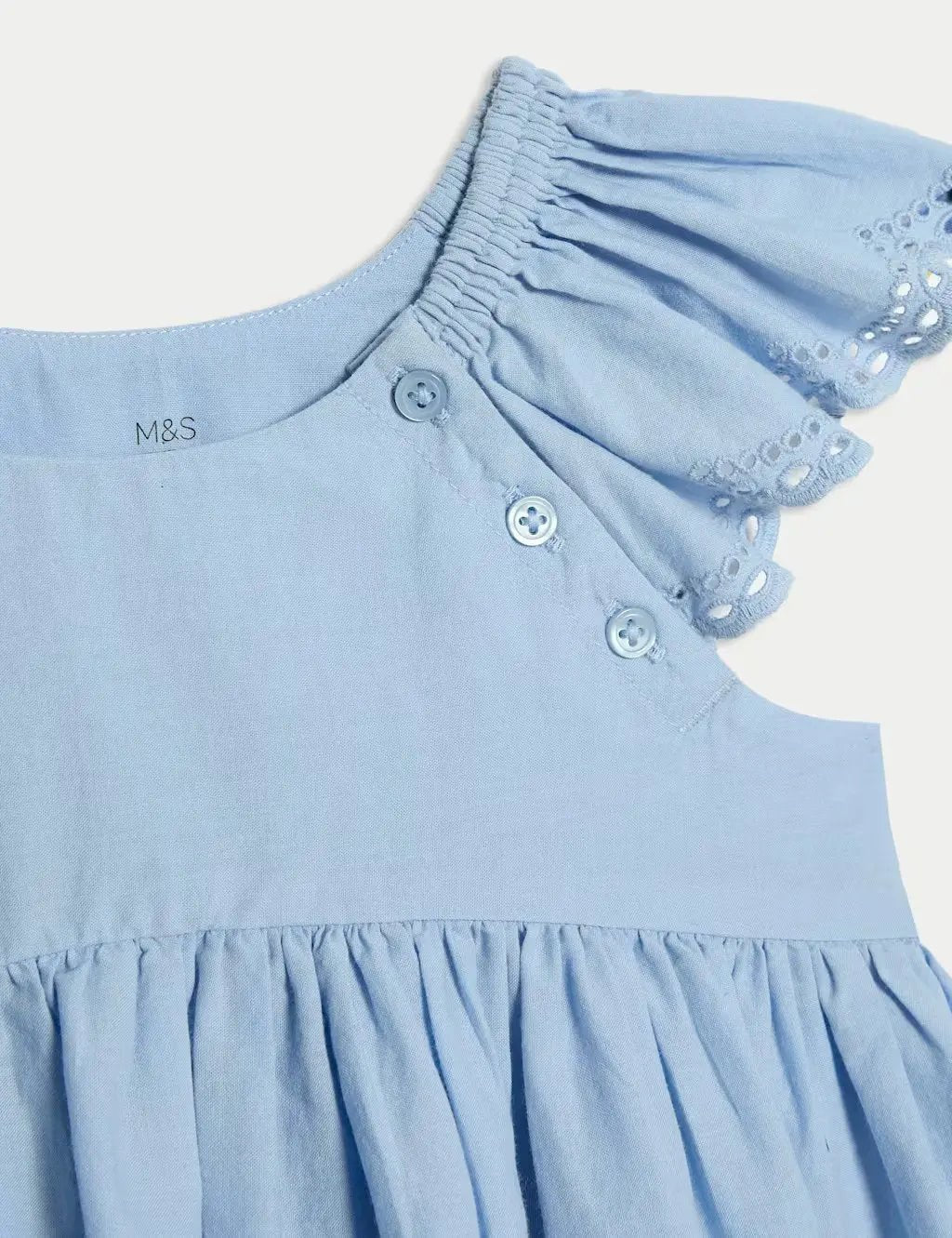 2pc Pure Cotton Broderie Outfit (0 Mths - 3 Yrs) - Honesty Sales