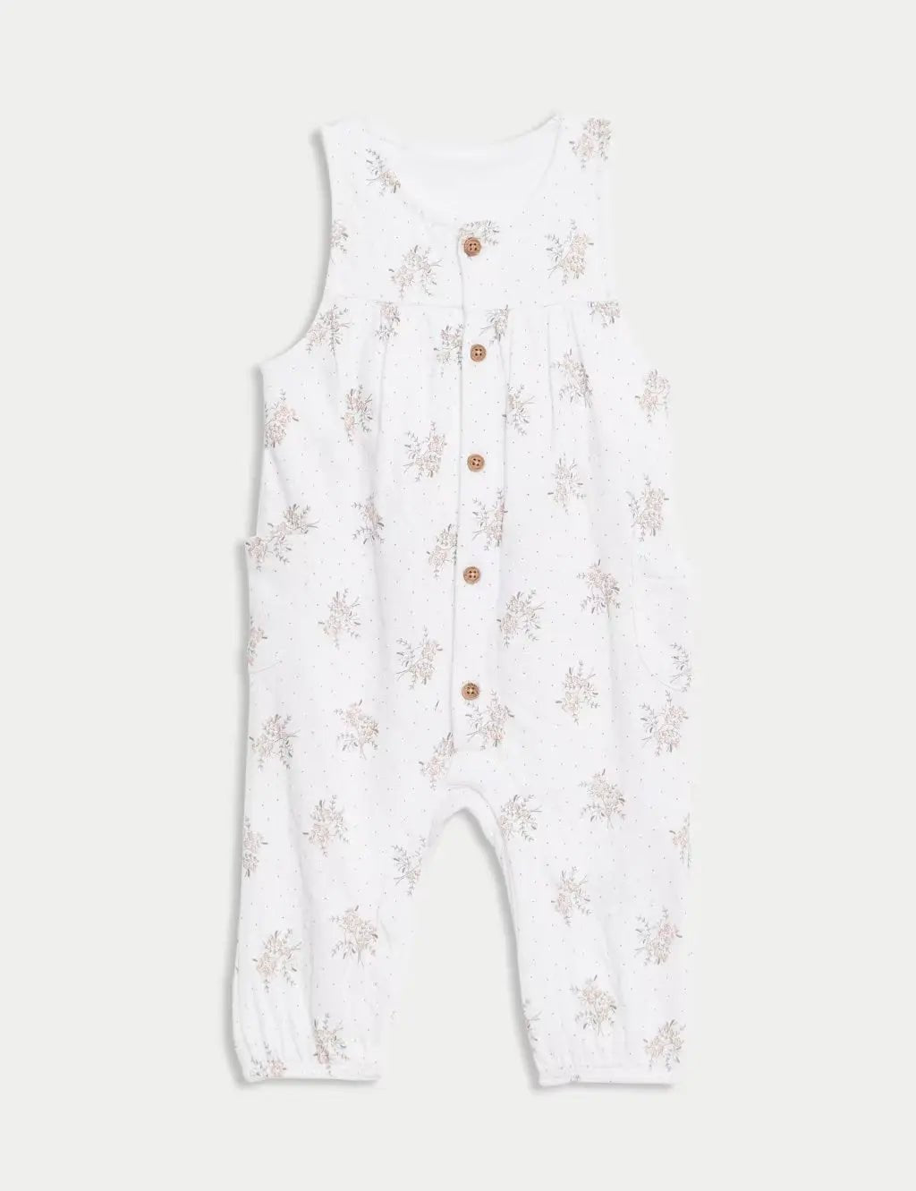 2pc Pure Cotton Floral Outfit (7lbs - 1 Yrs) - Honesty Sales