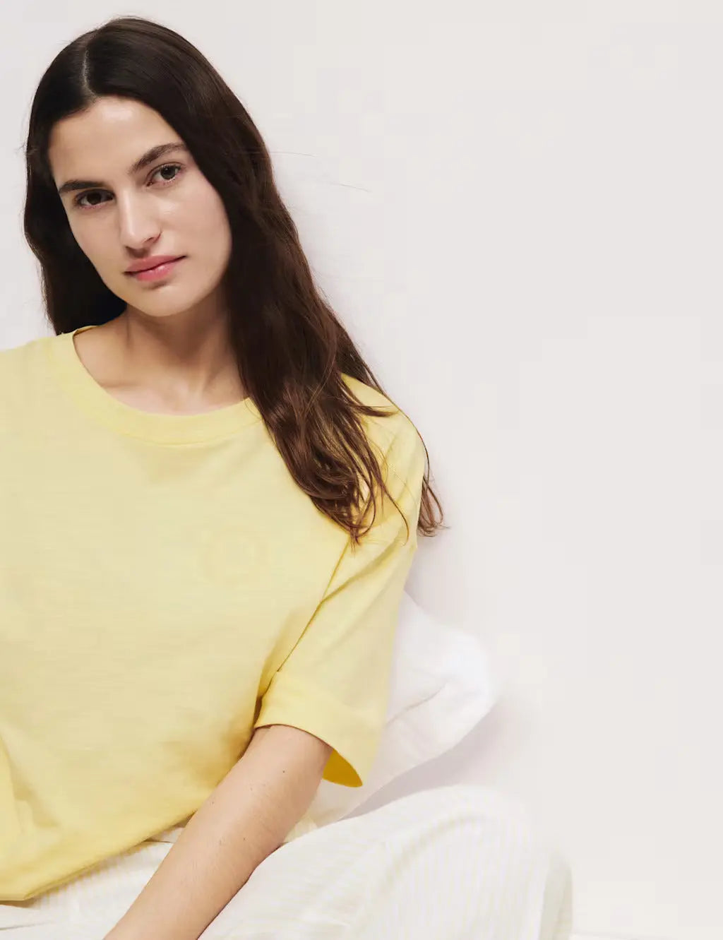 2pk Cool Comfort™ Embroidered Pyjama Tops Secondary image