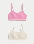 2pk Cotton First Bra Crop Tops Honesty Sales