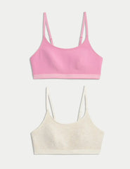 2pk Cotton First Bra Crop Tops Honesty Sales