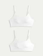 2pk Cotton First Bra Crop Tops Honesty Sales