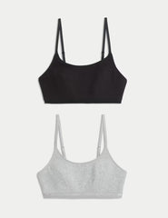 2pk Cotton First Bra Crop Tops - Honesty Sales
