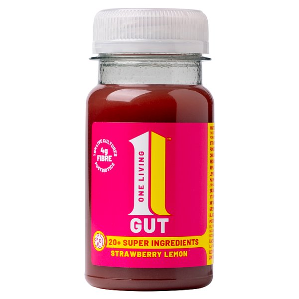 One Living Gut Strawberry Lemon 100ml (8 x 100ml)
