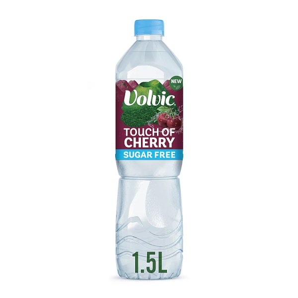 Volvic Touch of Fruit Sugar Free Cherry Natural Flavoured Water 1.5L (6 x 1.5ltr)