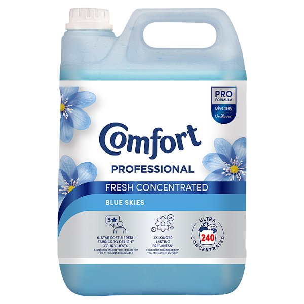 Comfort Professional Fresh Concentrated Fabric Conditioner 4.8L (Case of 2)