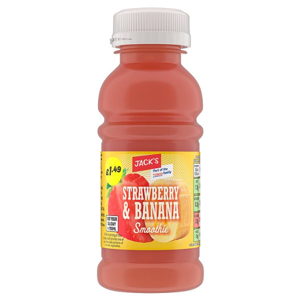 Jack's Strawberry & Banana Smoothie 250ml (8 x 250ml)