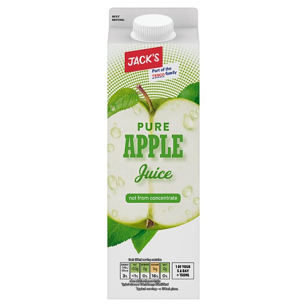 Jack's Pure Apple Juice 1 Litre (6 x 1ltr)