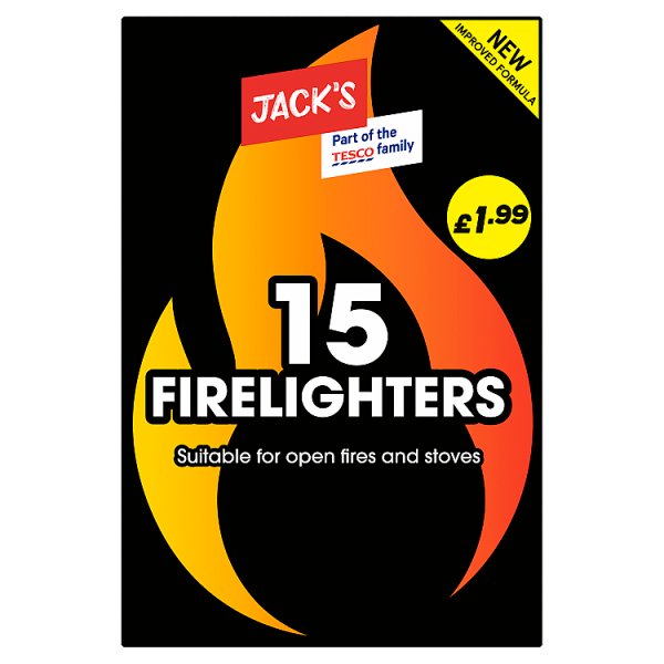 Jack's 15 Firelighters 180g (24 x 15s)