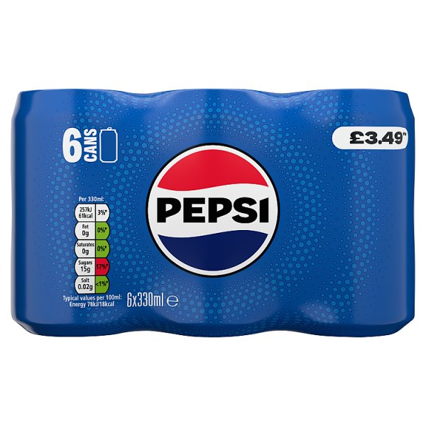 Pepsi Cola Cans 6 x 330ml  (4 x 6x330ml)