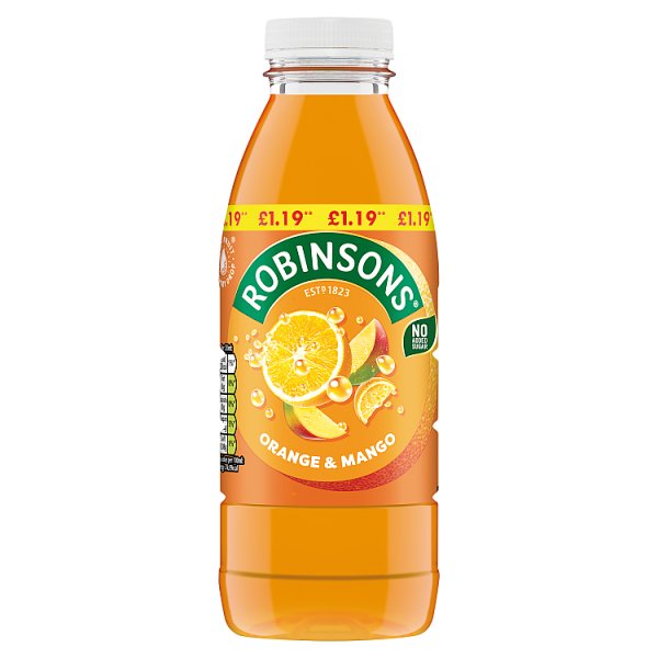 Robinsons Ready To Drink Orange & Mango Drink Bottle PMP 500ml (12 x 500ml)