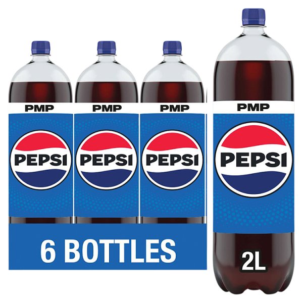 Pepsi Cola PMP Bottle 2L  (6 x 2ltr)