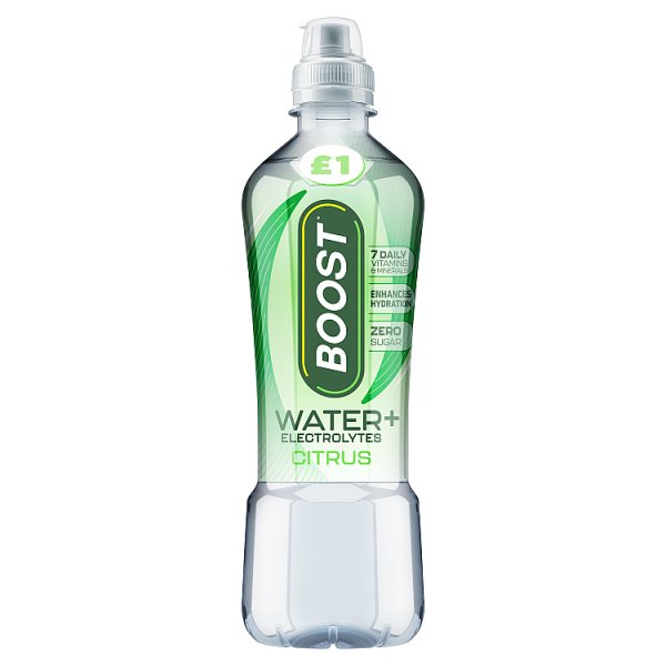 Boost Water+ Electrolytes Citrus 500ml (12 x 500ml)